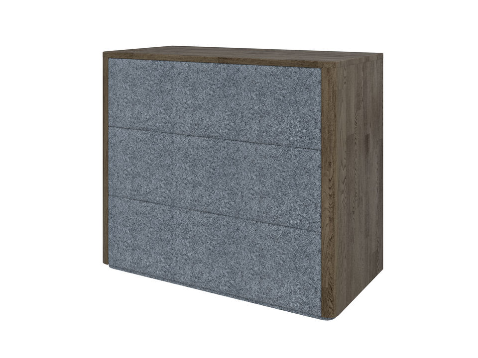 Комод Verda Bliss M ТканьМассив Масло-воск Темный Орех дубRialto Графит 79x90 104330₽